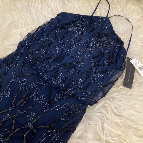 AIDAN MATTOX Halterneck Mini Dress - Picture 6 of 10